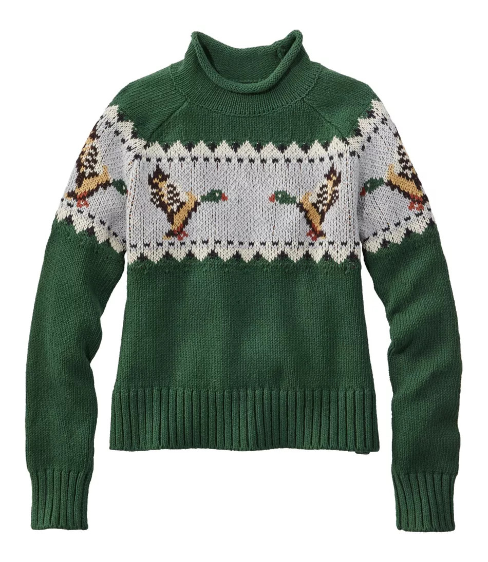 Women's Signature Original Cotton Sweater, Rollneck Novelty | L.L. Bean
