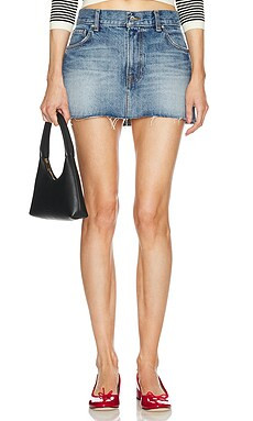 GRLFRND Maren A-line Mini Skirt in Eaton Canyon from Revolve.com | Revolve Clothing (Global)