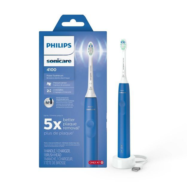 Philips Sonicare 4100 HX3681/27 Powered Toothbrush - Azure Blue | Target