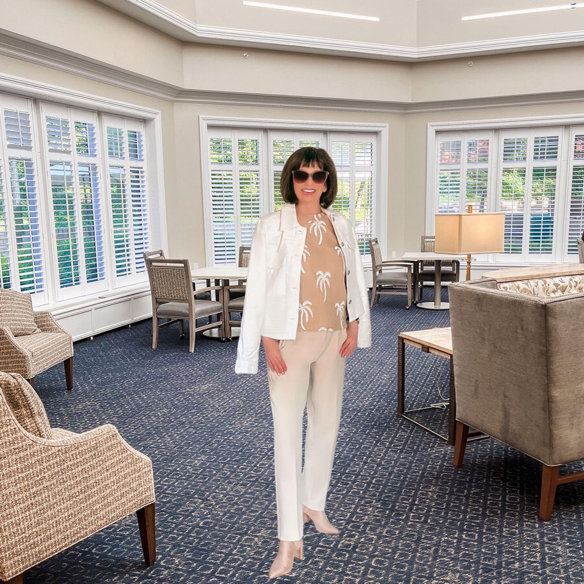 If you can’t get to the Palm Trees 🌴 Then bring them to you!!!
My sleeveless top is over 60% OFF!!!
The White Jacket is also now on SALE for 50% OFF!!! Ca-Ching 🎉 
Wearing an XS top & Jacket 👇 

Concert - Work Wear - Date Night - Office Outfit - Summer Outfit - Neutral Tones - Teacher Outfit - Vacation- Travel - Back to School - Teacher

Follow my shop @fashionistanyc on the @shop.LTK app to shop this post and get my exclusive app-only content!

#liketkit #LTKU #LTKFind #LTKunder50 #LTKunder100 #LTKstyletip #LTKBacktoSchool #LTKSeasonal
@shop.ltk
https://liketk.it/4fHuW

#LTKsalealert #LTKworkwear #LTKSeasonal