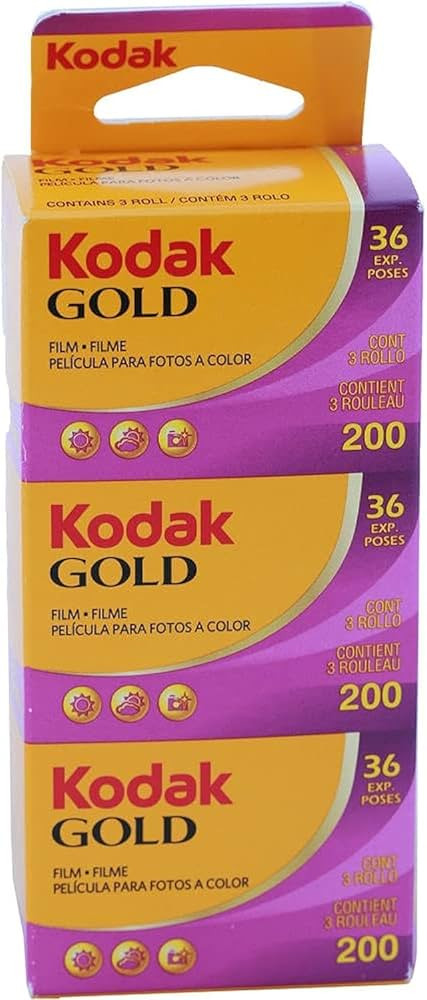 KODAK GOLD 200 Film / 3 pack / GB135-36-Vertical packaging | Amazon (US)