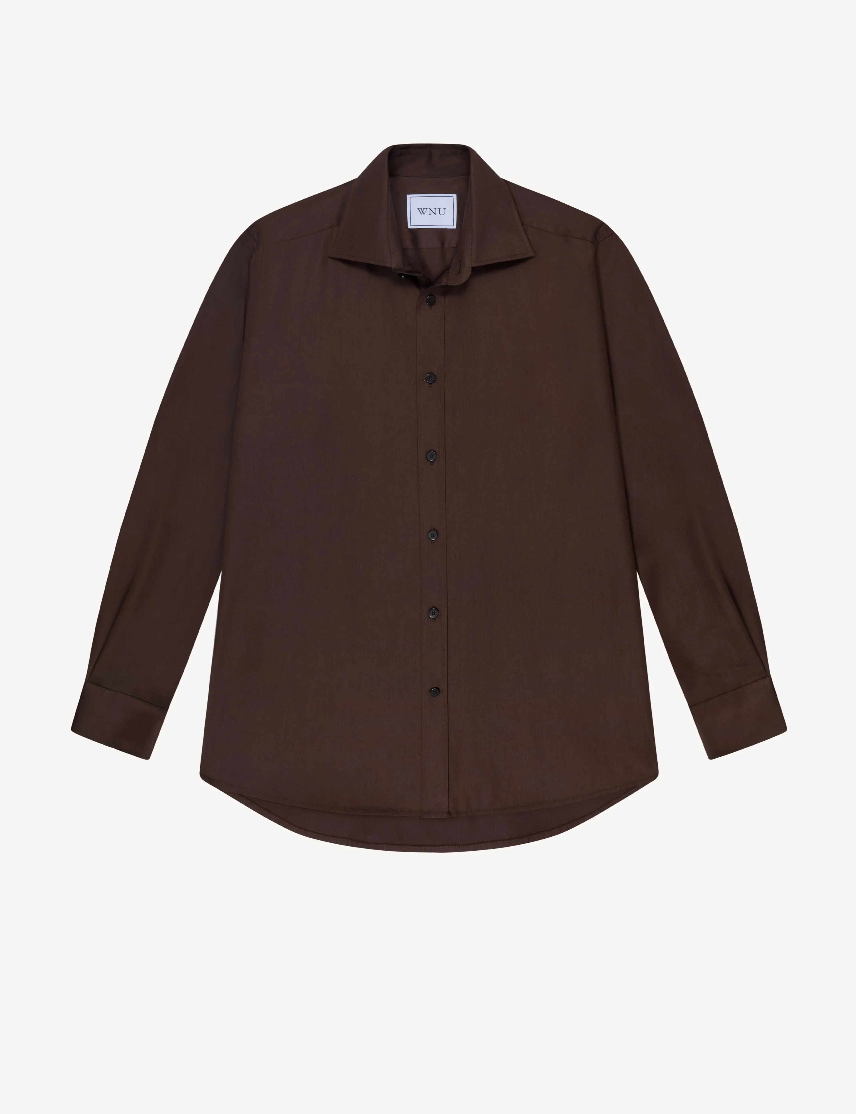The Boyfriend: Fine Poplin, Chocolate | With Nothing Underneath