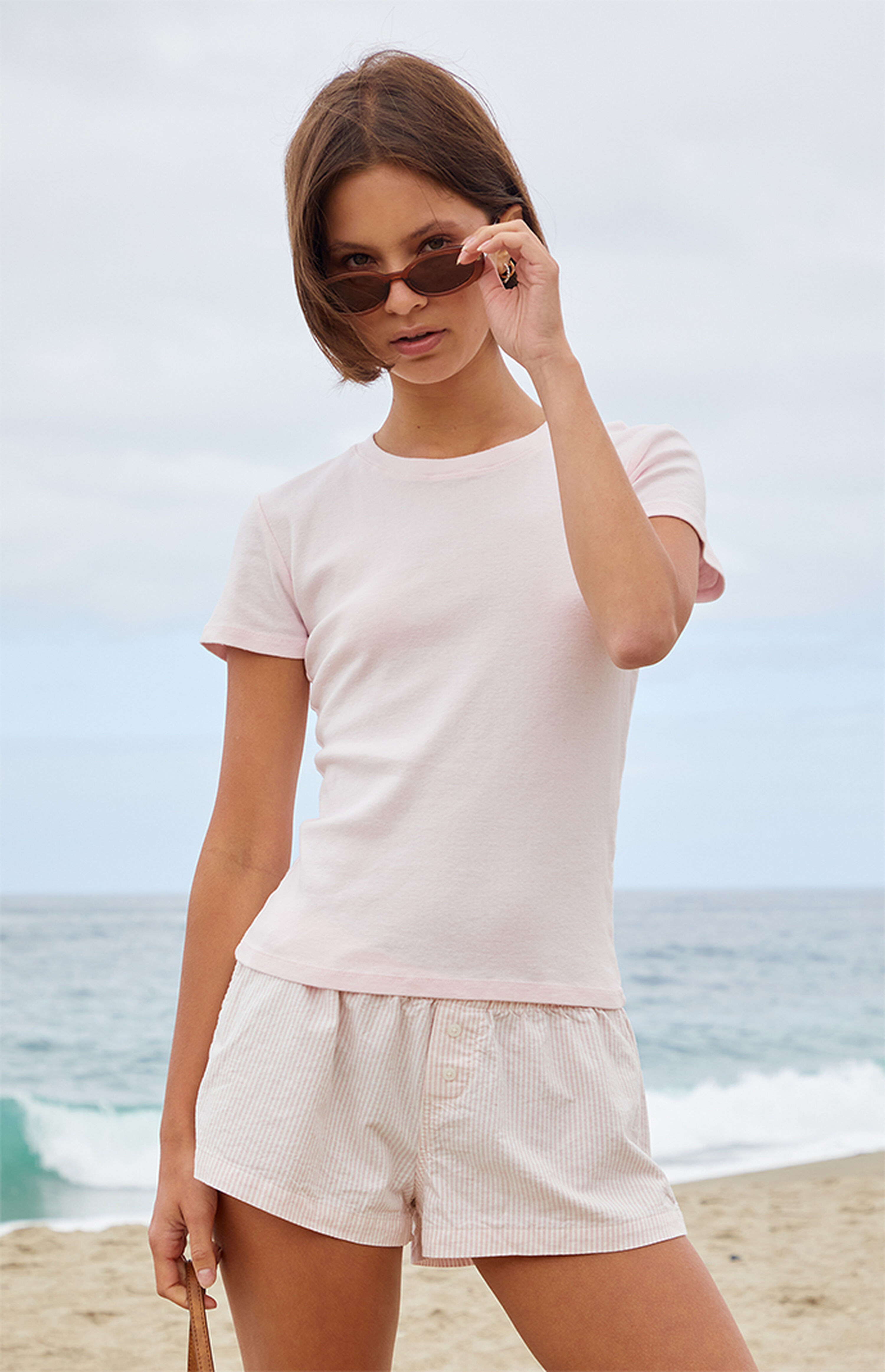 John Galt Pink Loreen T-Shirt | PacSun