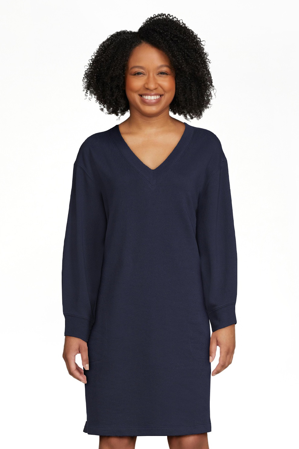Free Assembly Women’s Mini Sweatshirt Dress with Long Sleeves, Sizes XS-XXL | Walmart (US)