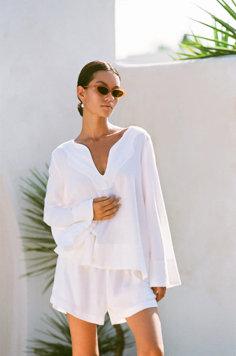Leni Lounge Set  - Lyocell Linen - Coconut | Piyama