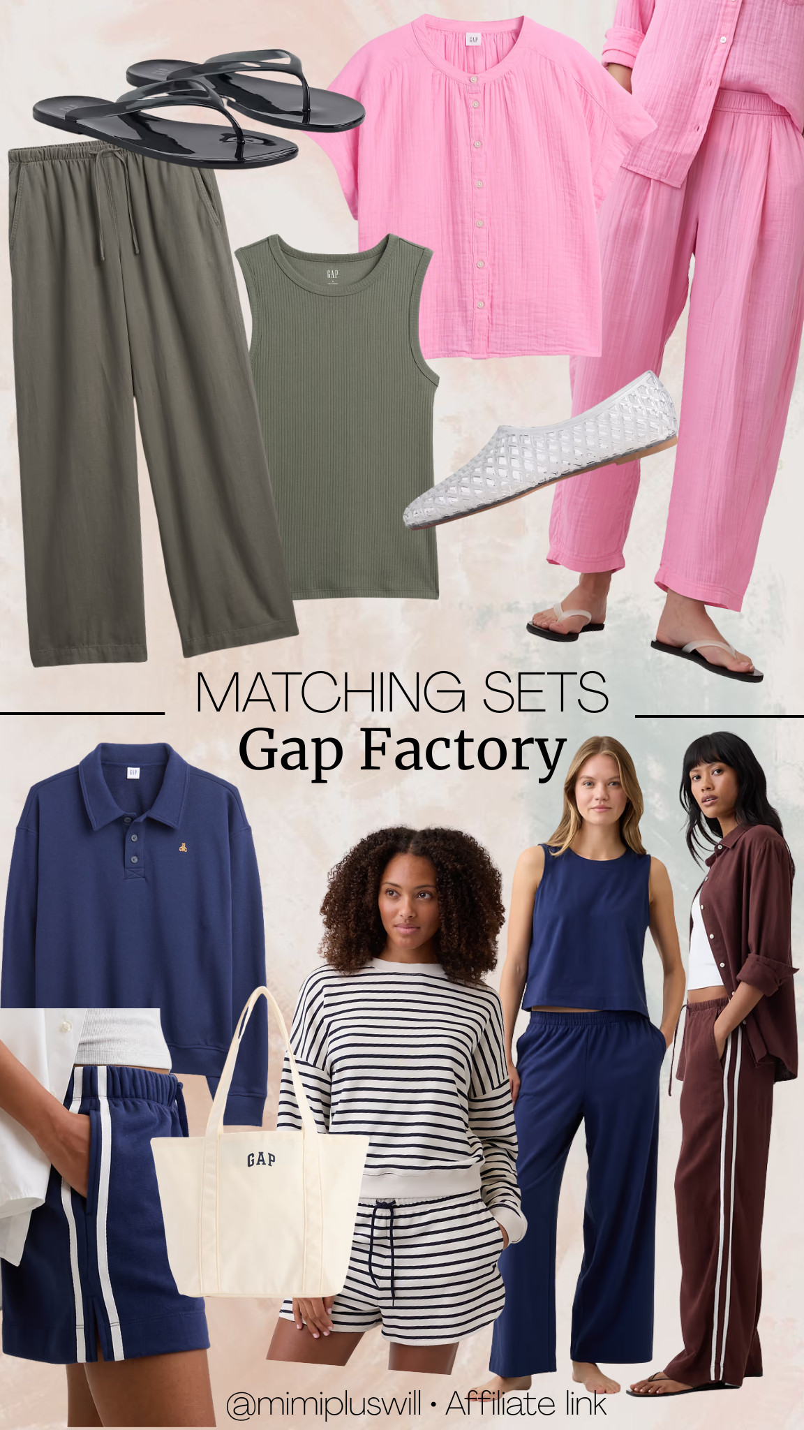 Matching sets on sale at Gap Factory! 
Pants available in petite sizes! 

5'0" 140lbs
Petite friendly   

 #LTKootd #LTKSaleAlert #LTKPetite