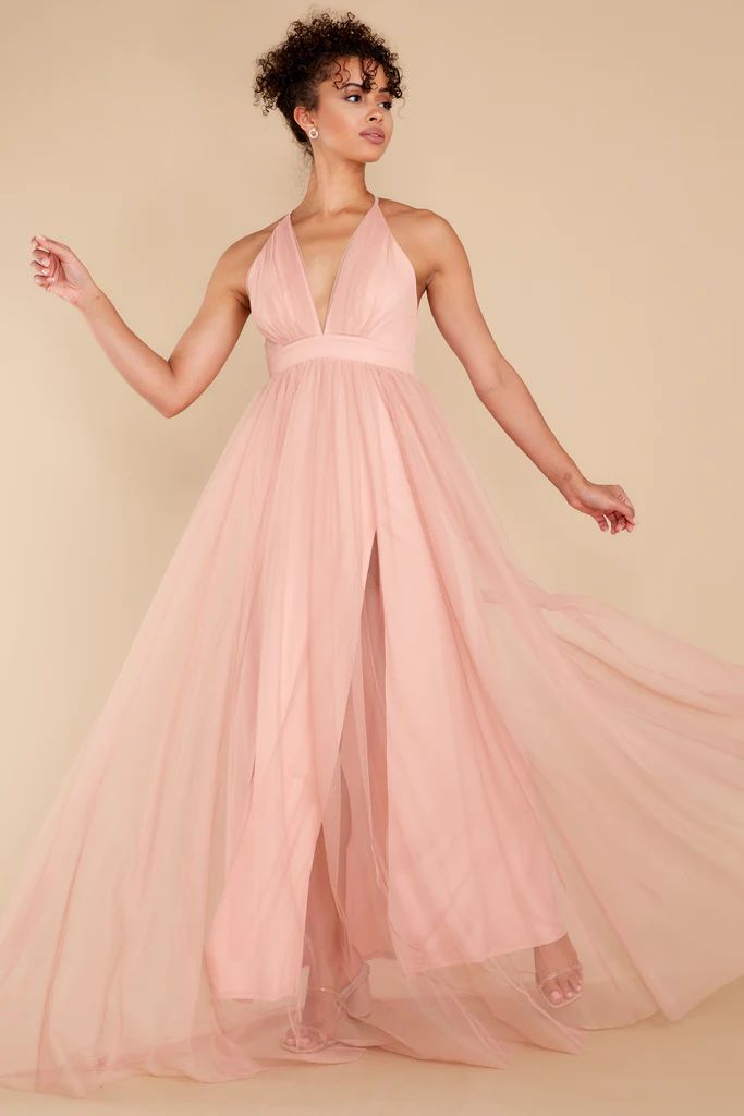 Matters Of The Heart Dusty Pink Maxi Dress | Red Dress 