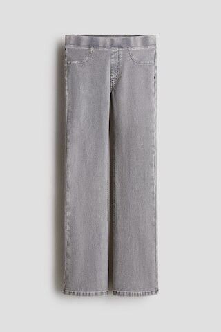 H & M - Denim-Look Flared Jeggings - Gray | H&M (US + CA)