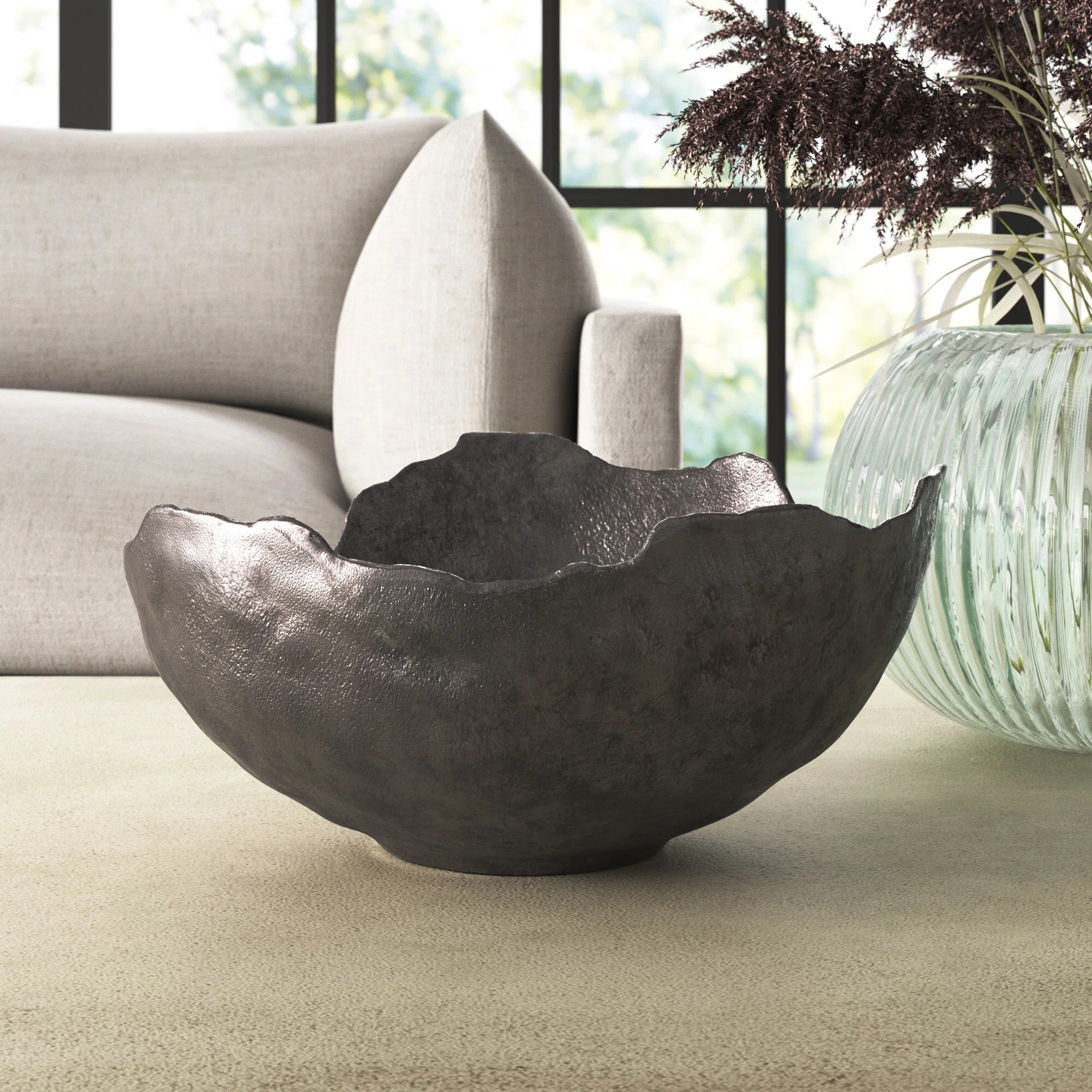 Farris Metal Decorative Bowl 1 | Wayfair North America