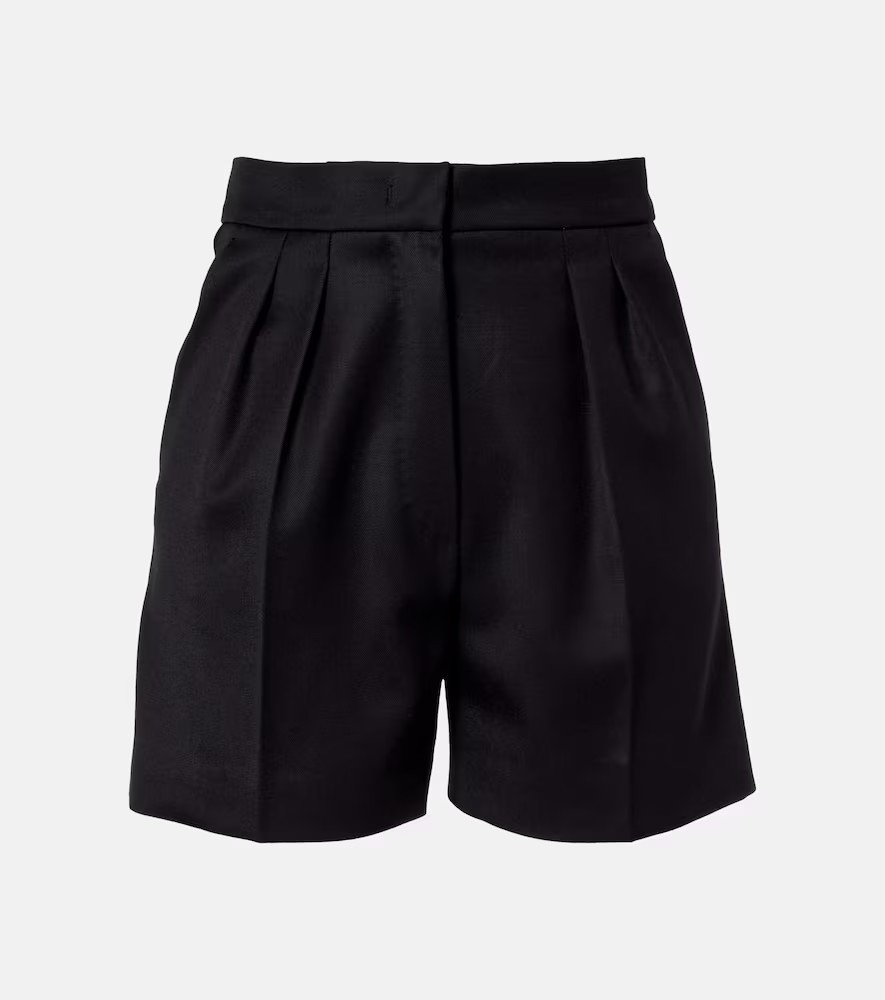 Max Mara Ozieri high-rise virgin wool shorts | Mytheresa (DACH)