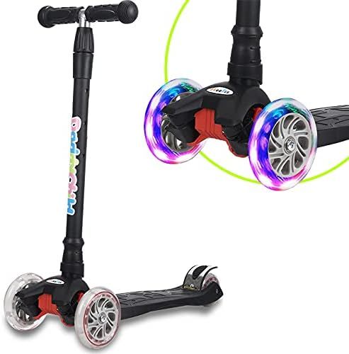 Kick Scooter for Kids, 4 Adjustable Height, Lean to Steer with PU Light Up Wheels, Training Balan... | Amazon (CA)