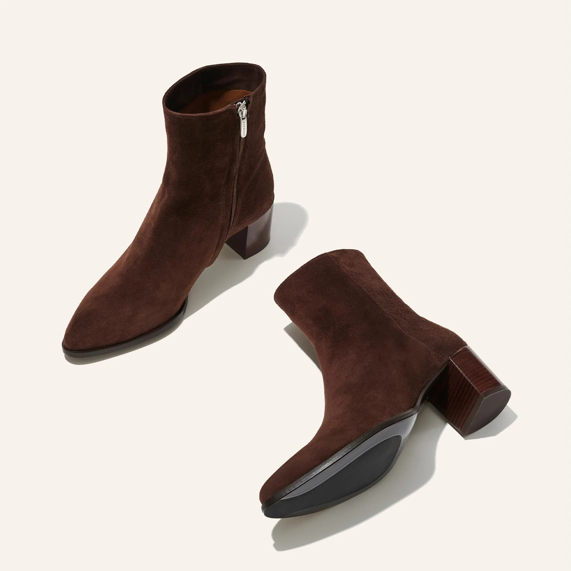 The Downtown Boot - Chocolate Suede | Margaux