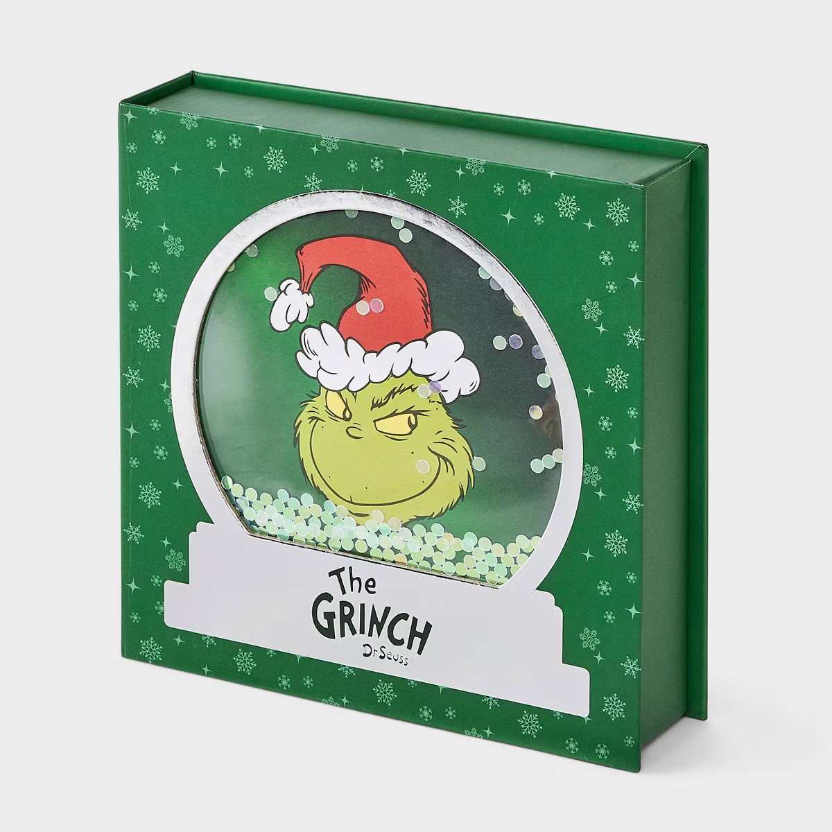 Women's The Grinch Snow Globe Box of Cozy Embroidered Crew Socks - Red/White 4-10 | Target