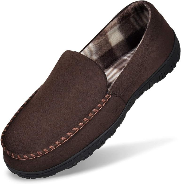 MIXIN Slippers for Men House Shoes Moccasin with Comfortable Memory Foam Indoor Outdoor | Amazon (US)