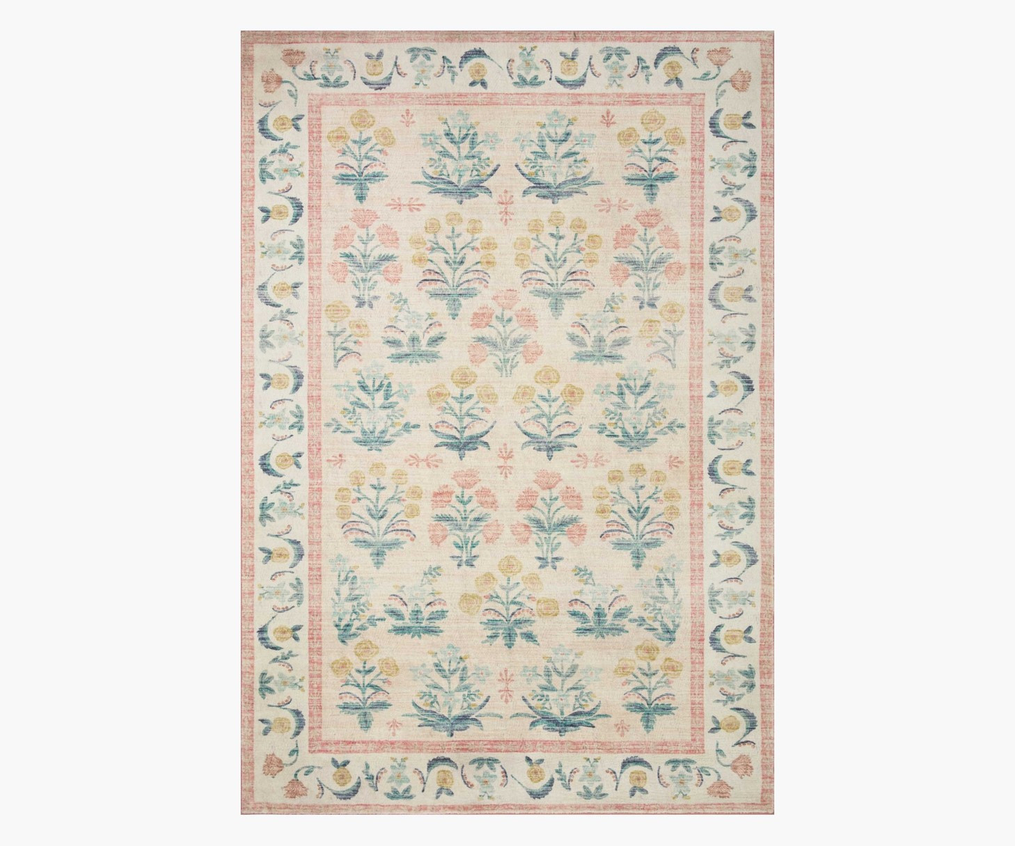 Eden Mughal Rose Printed Rug | Rifle Paper Co.