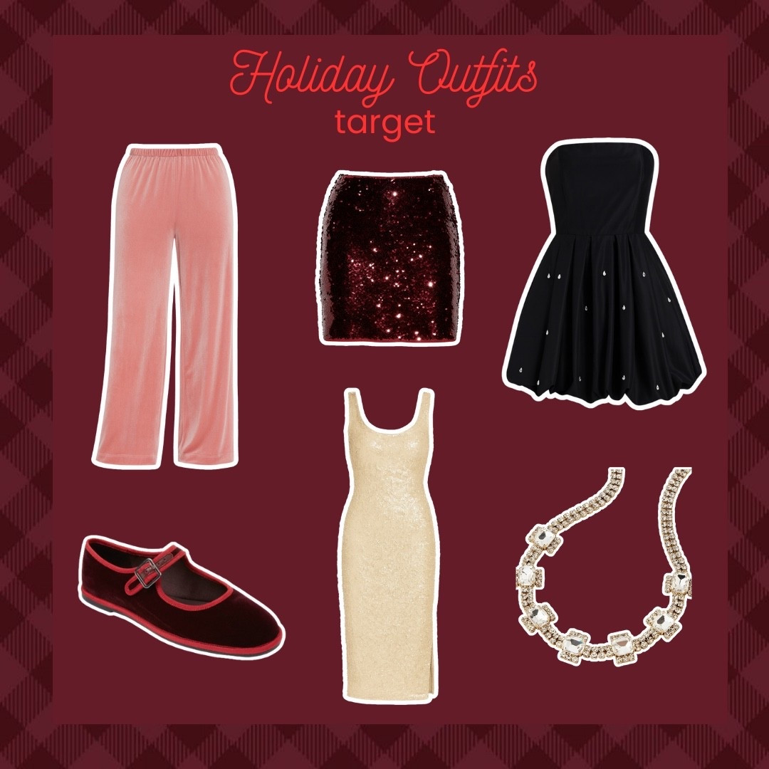 Target came through with some really fun holiday pieces this year — think velvet, sequins, sparkle, and a little drama in the best way. Whether you’re dressing up for a party or just want to feel festive, these finds are affordable and eye-catching.

From statement dresses to cozy glam details, these are perfect for every holiday event on your calendar. ✨

#LTKTall #LTKFindsUnder100 #LTKHoliday