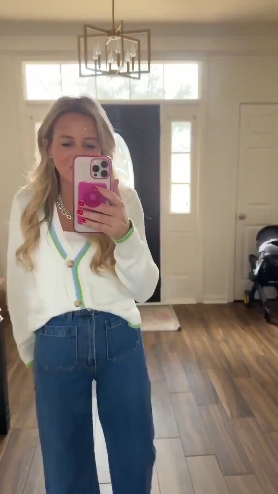 Cutest designer denim without the designer price. Wearing size 24. Loving this sweater, too  



#LTKSeasonal #LTKdayinmylife #LTKootd