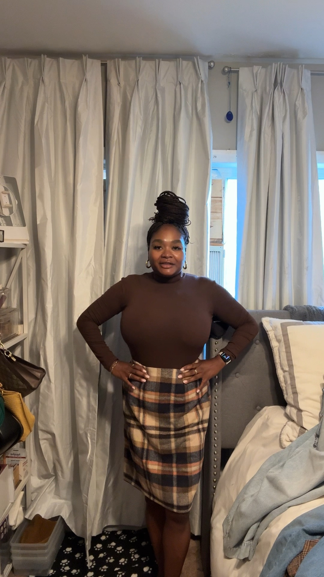 This outfit was an Amazon find and I’m so glad it’s in my wardrobe. Gearing up for cooler weather, this midi skirt and mock turtleneck top will be perfect for fall weather  

#LTKStyleTip #LTKWorkwear #LTKFindsUnder50