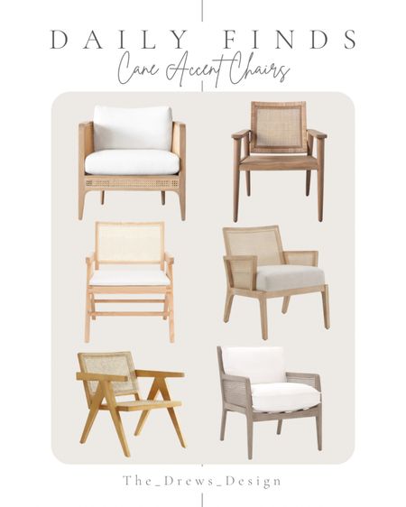 Cane accent chairs. Furniture finds. Living room furniture. Overstock, Target, McGee & Co, Amazon Home, Wayfair 

#LTKstyletip #LTKsalealert #LTKhome