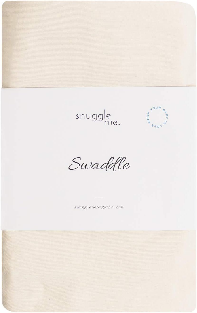 Snuggle me Swaddle | Organic Cotton Swaddle Blanket, Soft Stretch, 47 x 47 inches | Natural | Amazon (US)