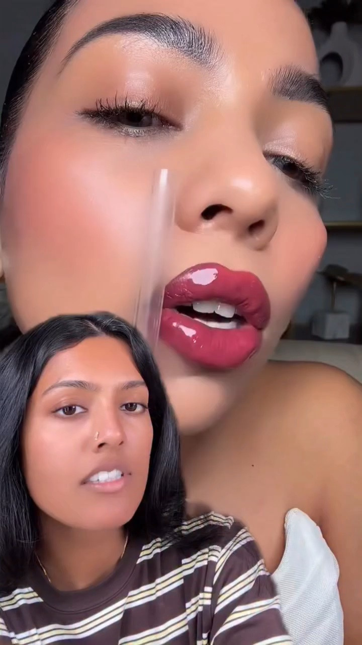 is this a transfer proof lipstick??🫪 @kikomilano @kripapateljoshi_official #makeup