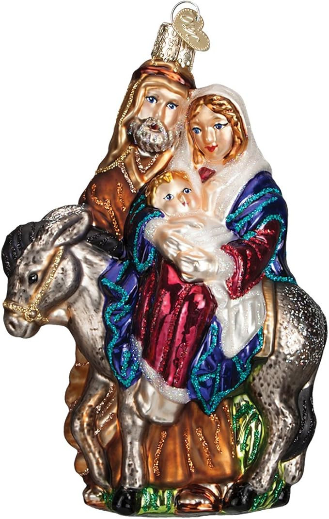 Old World Christmas Spiritual Gifts Flight to Egypt Glass Blown Ornament for Christmas Tree, Hand... | Amazon (US)