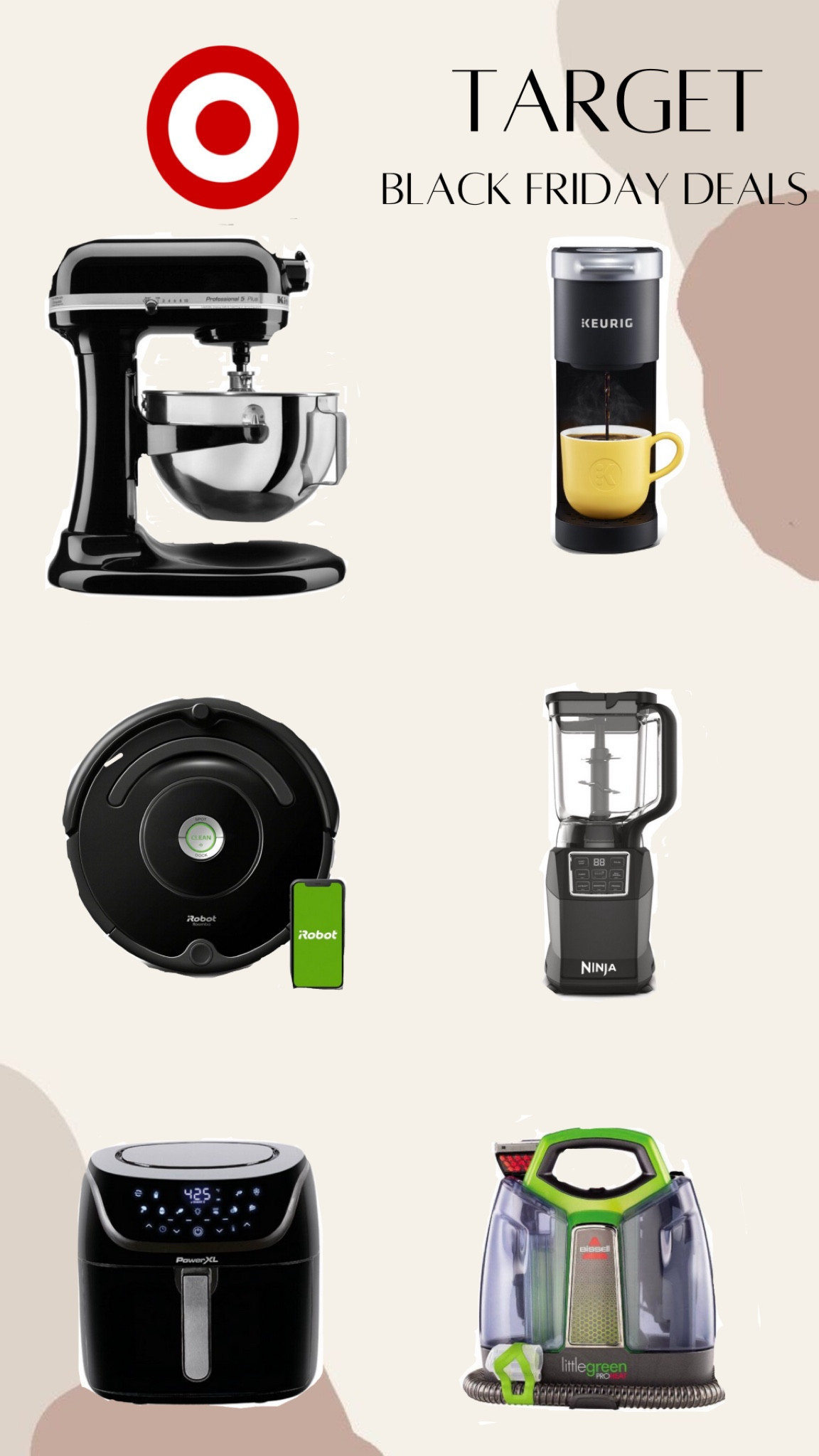 Target Black Friday deals. Target kitchen deals. Target appliances. 

#LTKGiftGuide #LTKhome #LTKHoliday