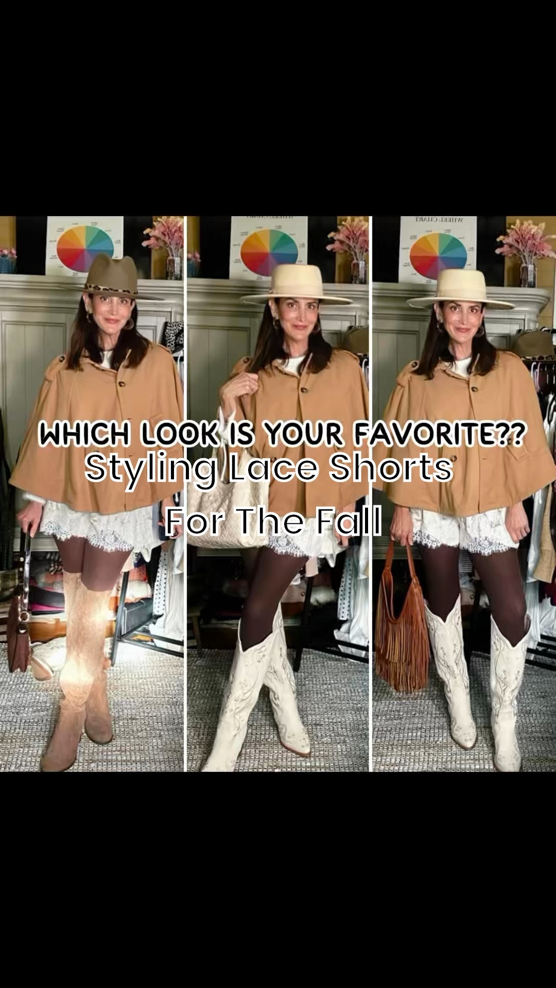 I was influenced. 😎 

And I got the trending lace shorts. 😬 

But not those super expensive ones! 🤗 

What do y'all think about the lace short trend? 

The lace trend is being updated with modern styling techniques. Instead of pairing them with conventionally feminine pieces, influencers and designers are styling them with more structured or casual items like tailored blazers, relaxed denim, or other bold accessories. 

Which look is your favorite of the  3 ways I styled my lace shorts?? 

#fashion #FashionTrends #FashionTrends2025 #laceshorts #fashioninspo #outfitinspiration

#LTKSeasonal #LTKOver40 #LTKStyleTip
