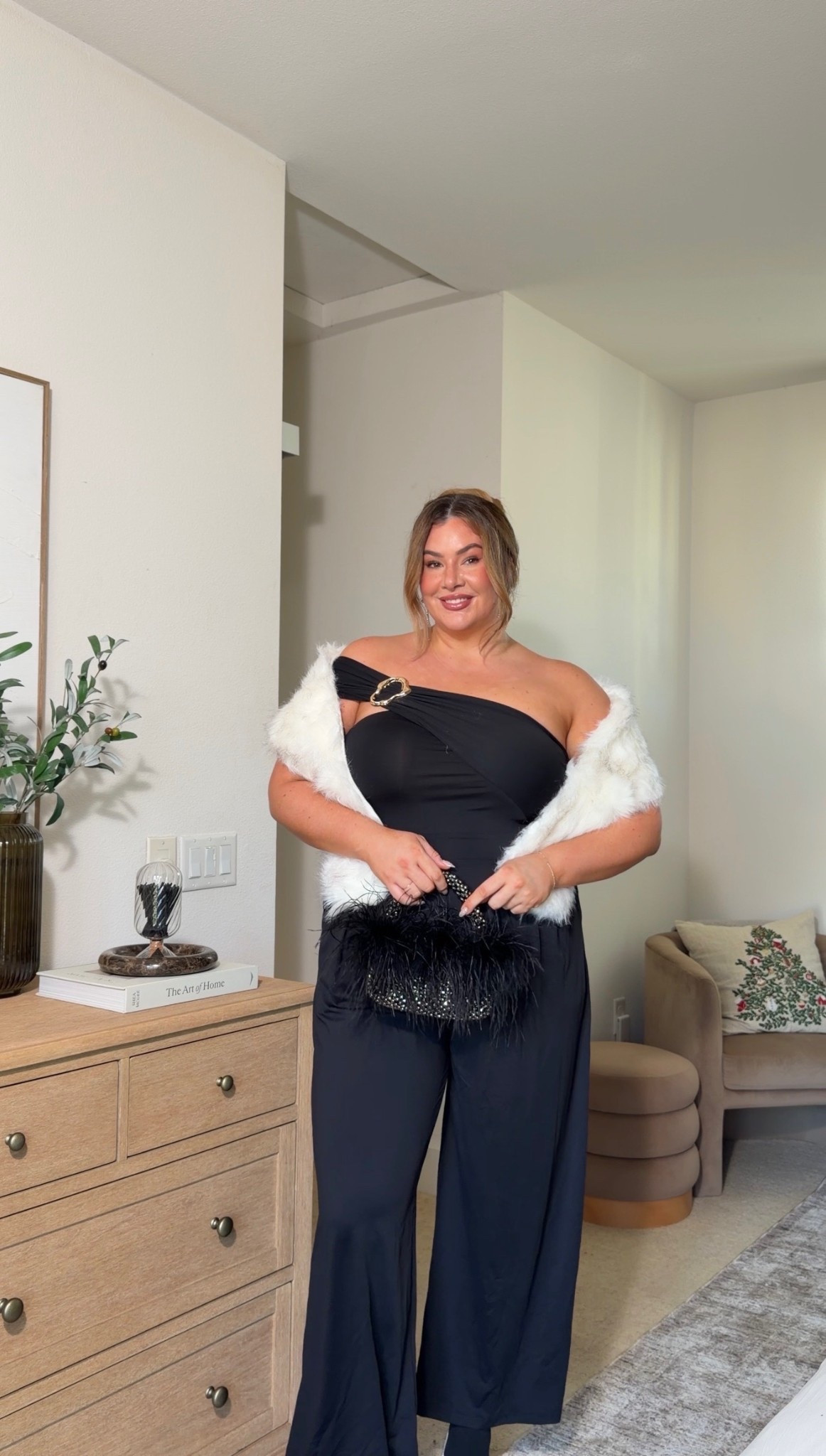 Comfy holiday party outfit inspo ✨ wearing this jumpsuit in an xl!

#LTKMidsize #LTKSeasonal #LTKHoliday