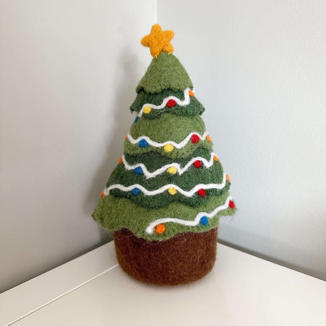 1 Felt Christmas Tree Trinket Trunk Container | Sensory Play, Sensory Toys, Christmas Decor, Chil... | Etsy (US)
