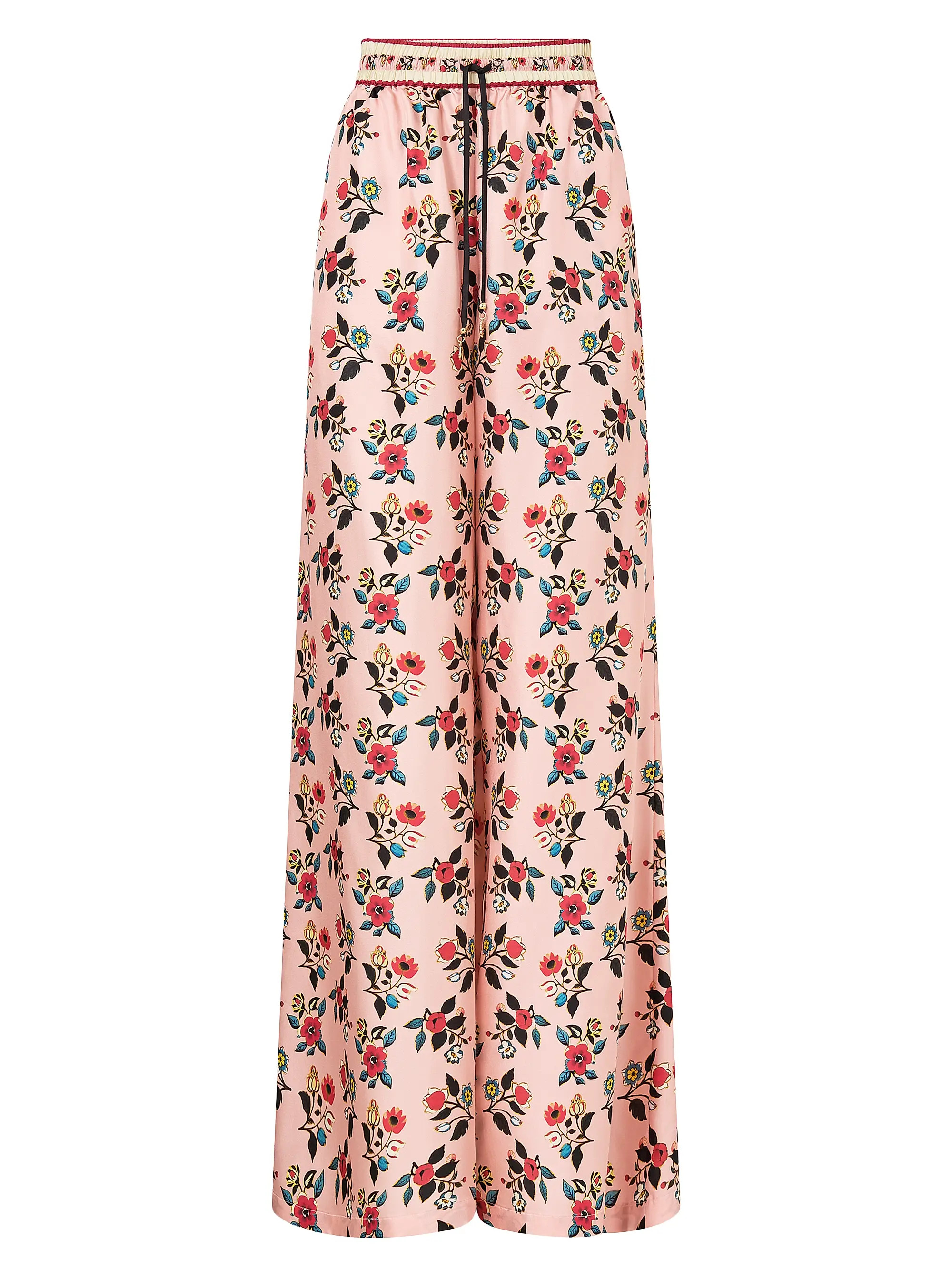 Pink Porto Floral Silk Lounge Pants | Saks Fifth Avenue