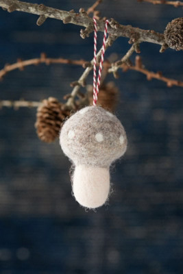 Felted Mushroom Ornament | Anthropologie (US)
