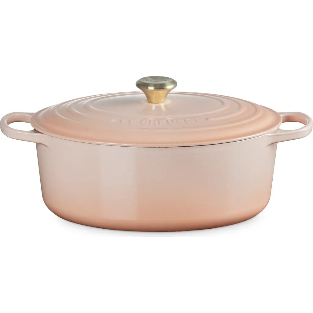 Le Creuset Signature 8-Quart Oval Enamel Cast Iron French/Dutch Oven in Peche at Nordstrom | Nordstrom