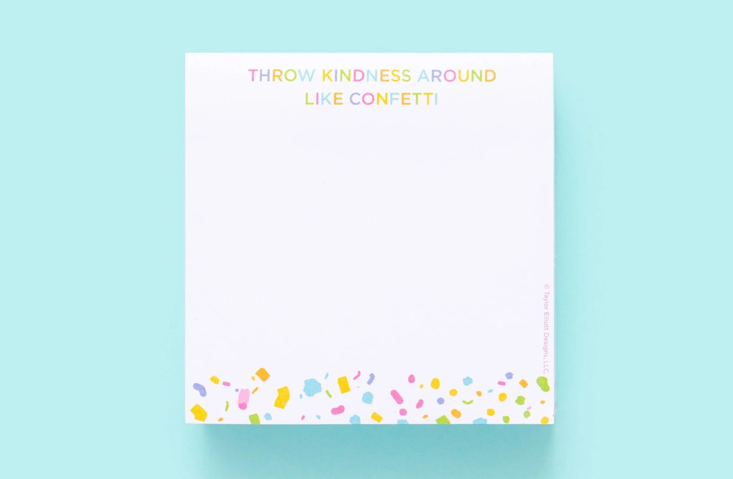 Confetti Sticky Note Cube | Taylor Elliott Designs