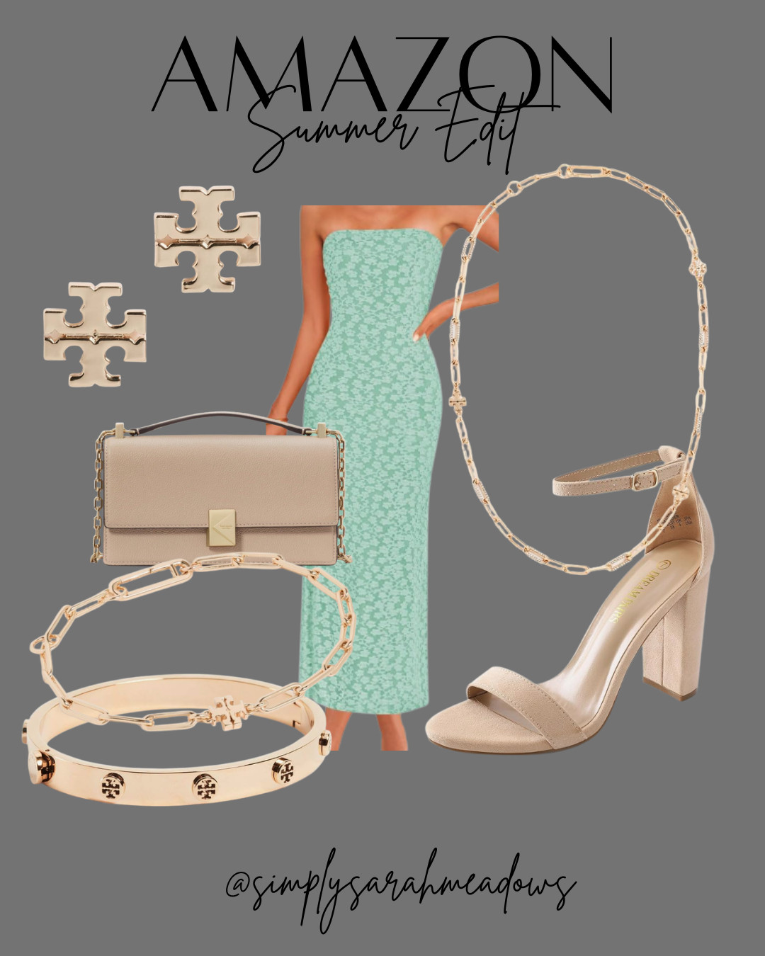 Elevate your summer look with these chic Tory Burch pieces from Amazon. Perfect for any occasion! Check them out @simplysarahmeadows #SummerStyle #AmazonFinds #CasualChic #WeddingGuestDress #SummerWedding #SpringWedding #LTKStyle #LTKSummer #LTKSpring #MomStyle #ElevatedStyle #AffordableFashion  

 #LTKootd #LTKOver40 #LTKWedding