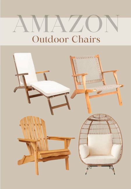 Outdoor lawn lounge chairs for spring & summer! ☀️