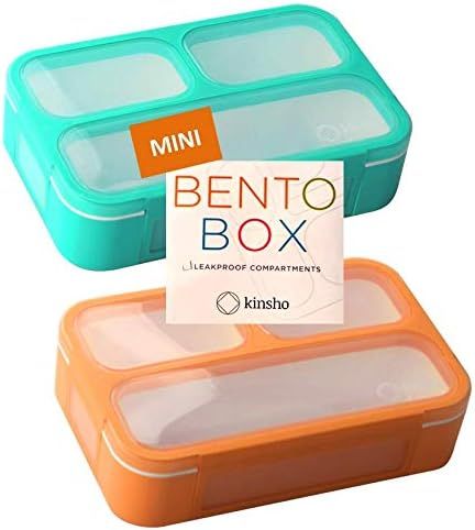 MINI Lunch-Box Snack Containers for Kids | SMALL Bento-Box Portion Container | Toddler Pre-School... | Amazon (US)