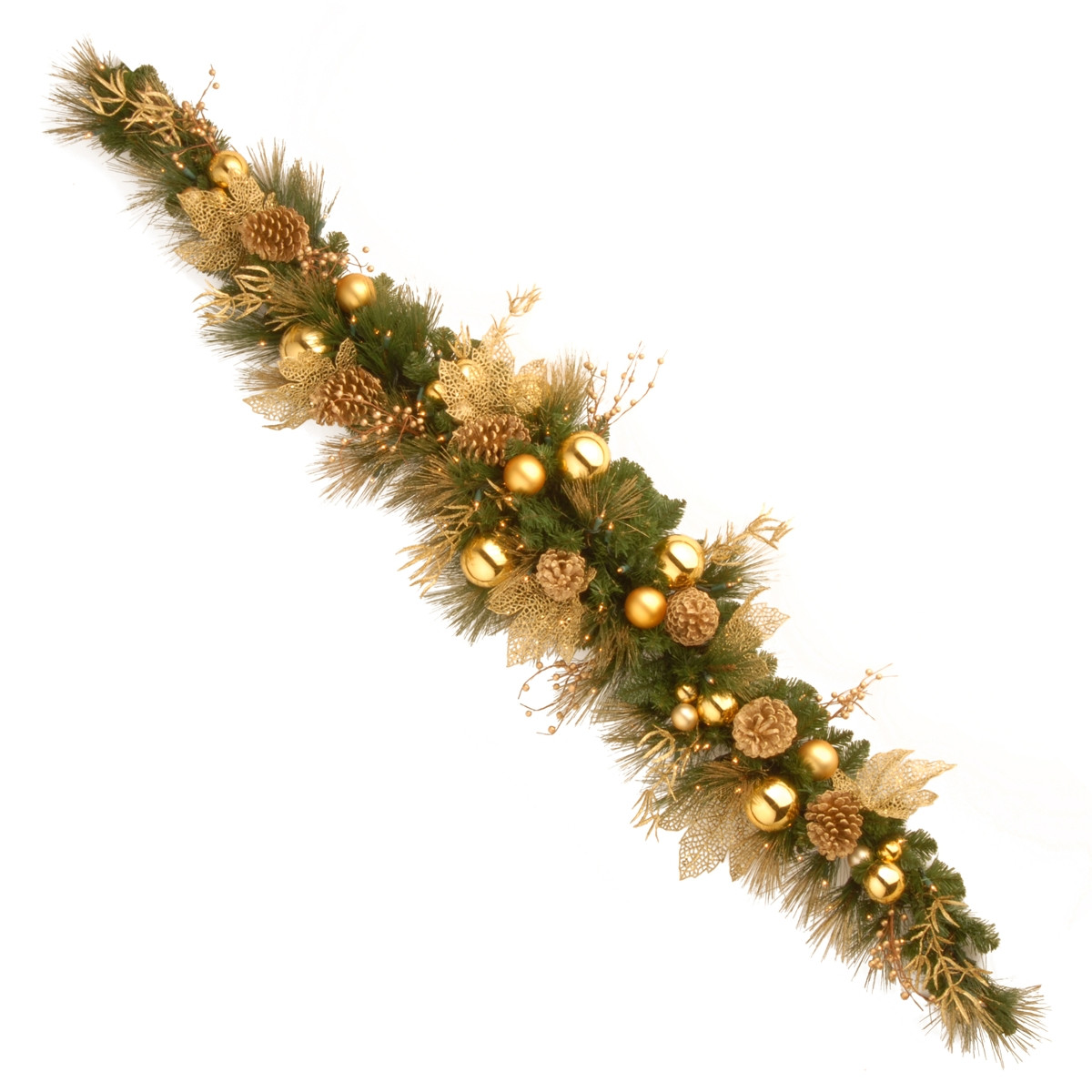 National Tree Company 6' Decorative Collection Elegance Swag with 100 Clear Lights | Macys (US)