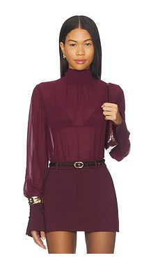 SEROYA Mary Top in Pinot from Revolve.com | Revolve Clothing (Global)