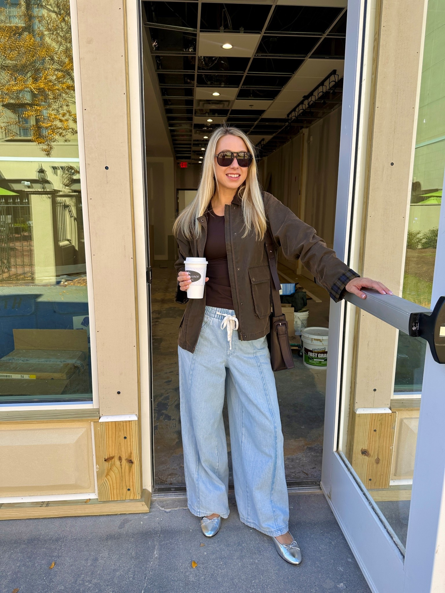 My wide leg pants with tie are available in white and green. They are currently on sale today for a great deal!! They run a little big! 

#LTKootd #LTKCyberWeek #LTKSaleAlert