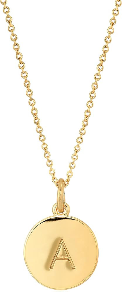 Gold-Tone Alphabet Pendant Necklace, 18" | Amazon (US)