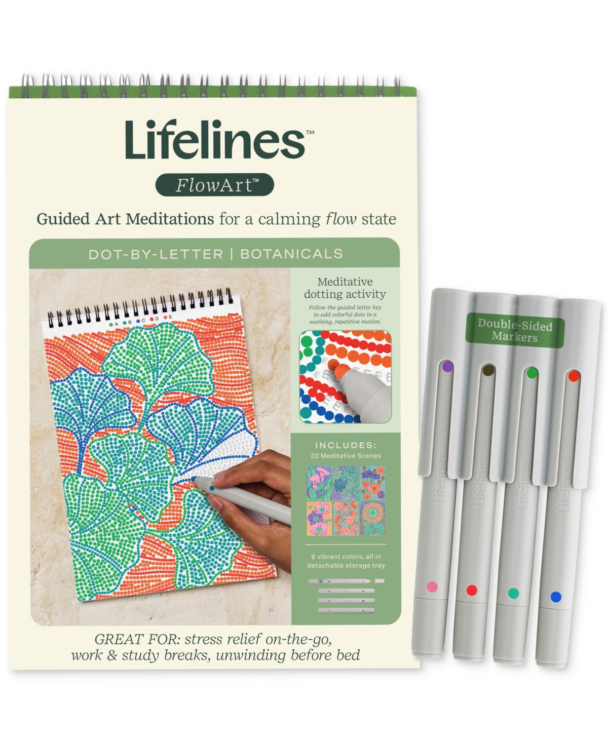 Lifelines FlowArt Dot-By-Letter Art Kit - Botanicals - Assorted | Macy's