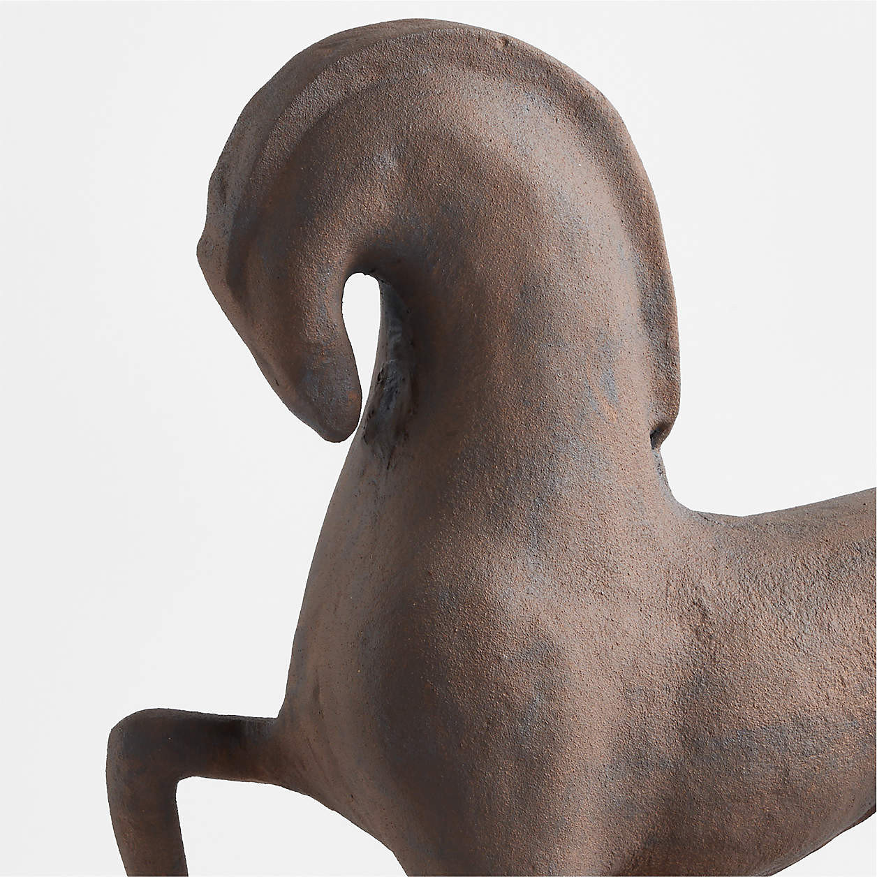 Standing Horse Metal Decorative Sculpture | Crate & Barrel | Crate & Barrel