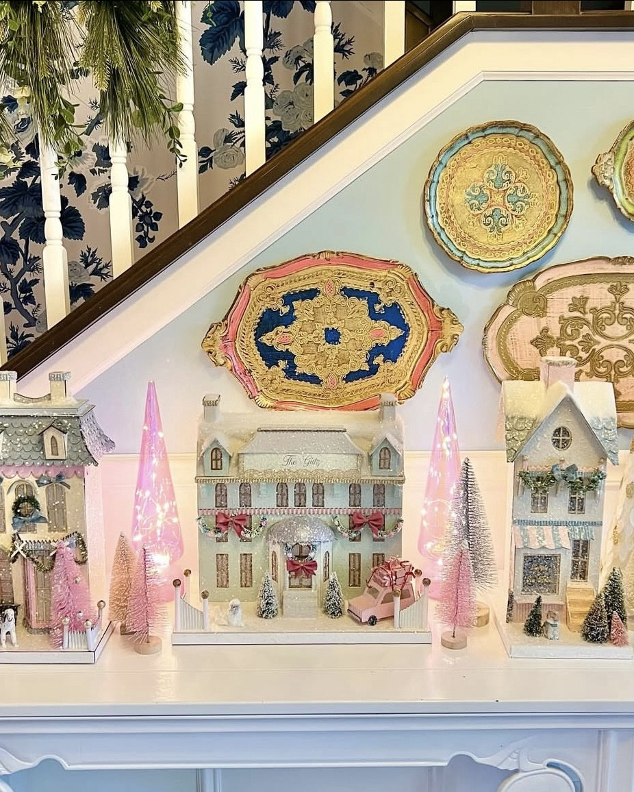 My favorite Christmas tradition! These glitter houses are the absolute best grandmillennial holiday decor! 

#LTKHome #LTKSeasonal #LTKStyleTip