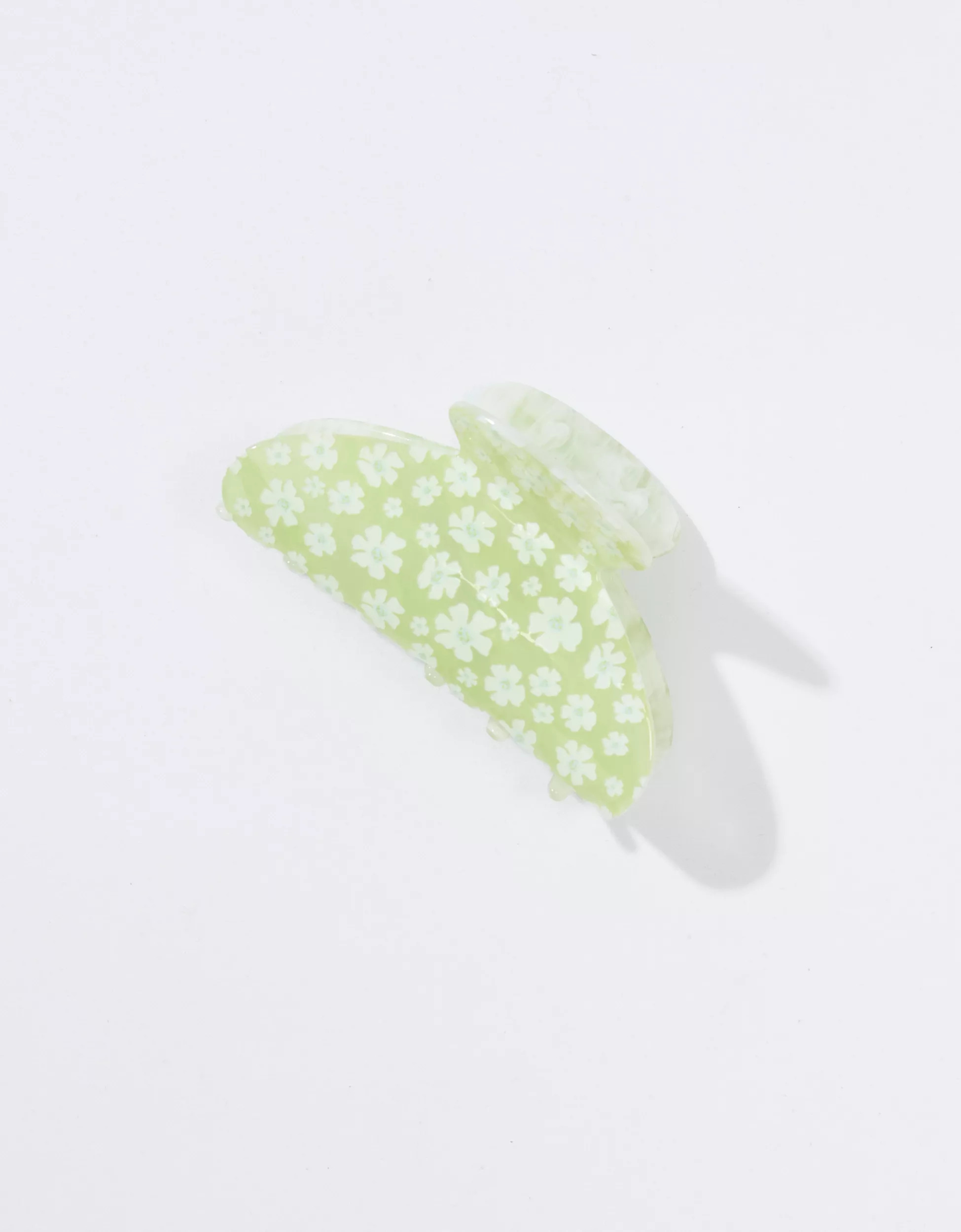 AEO Green Flower Claw Clip | American Eagle Outfitters (US & CA)