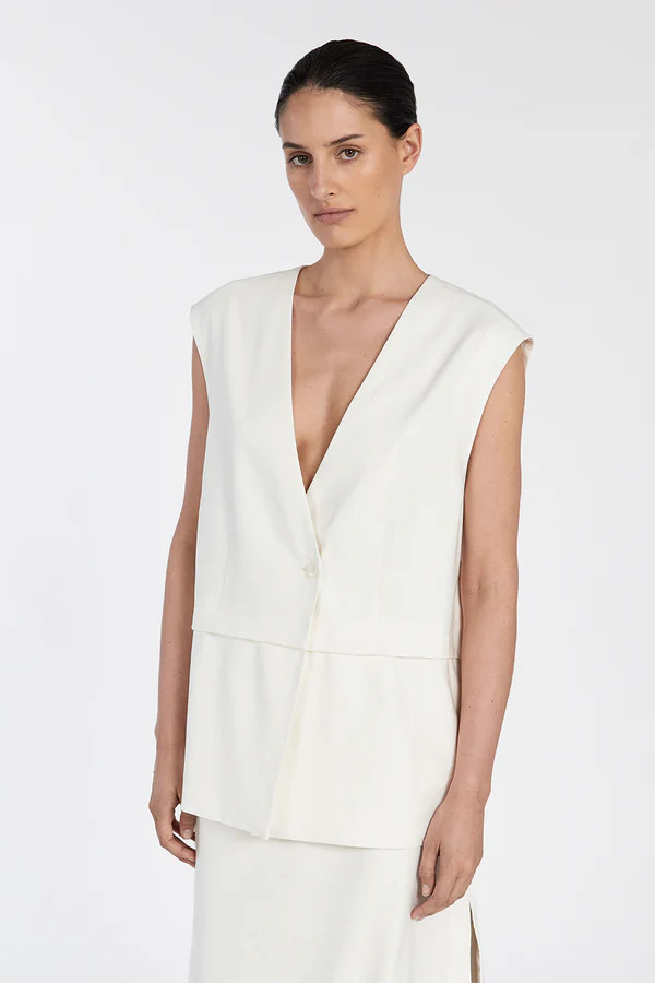 TAYLOR OFF WHITE VEST | DISSH