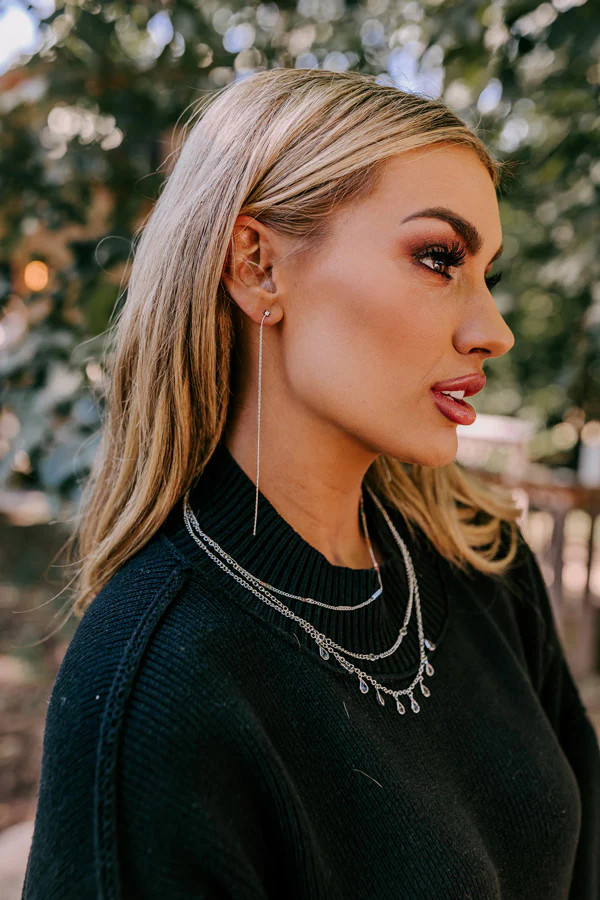 Enchanted To Meet You Earrings In Silver | Impressions Online Boutique