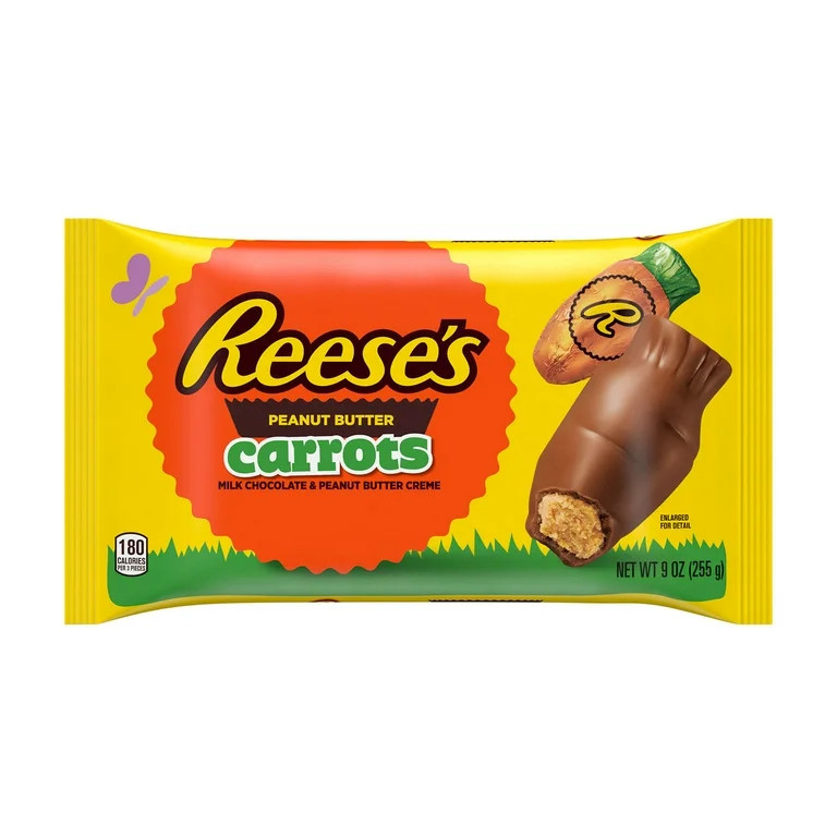 Reese's Milk Chocolate Peanut Butter Creme Carrots Easter Candy, Bag 9 oz | Walmart (US)