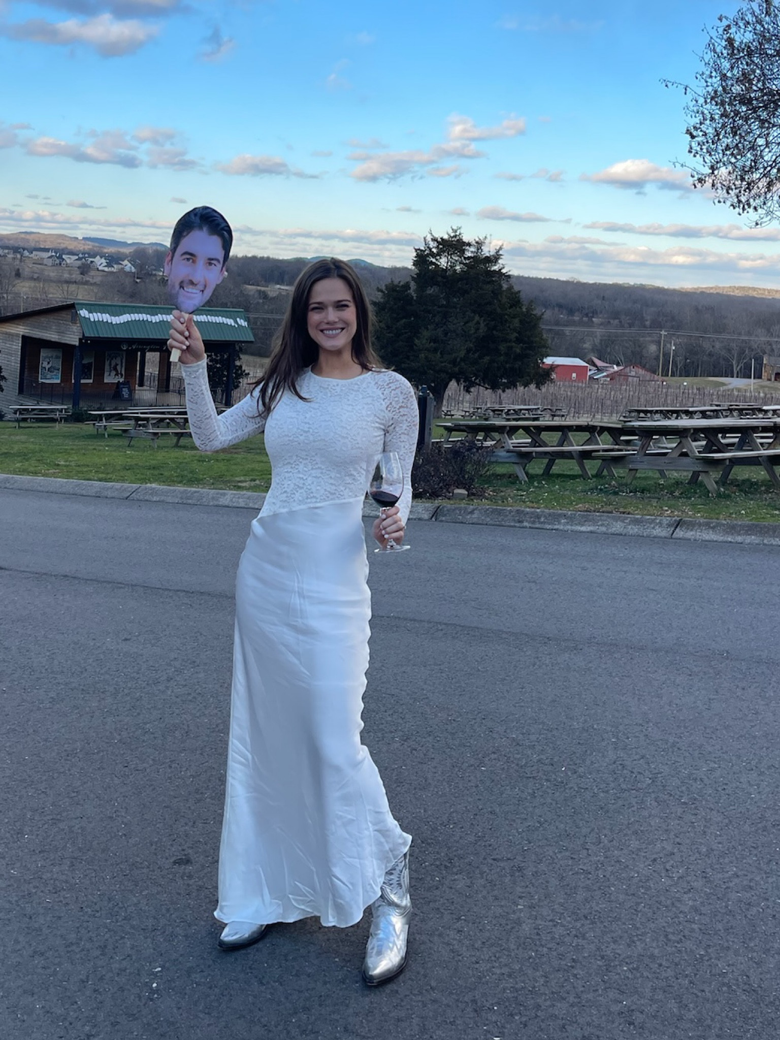 #LTKBride wore this amazing dress on my bachelorette at a vineyard!! 100/10 recommend - it was so flattering!

Significant other silk dress