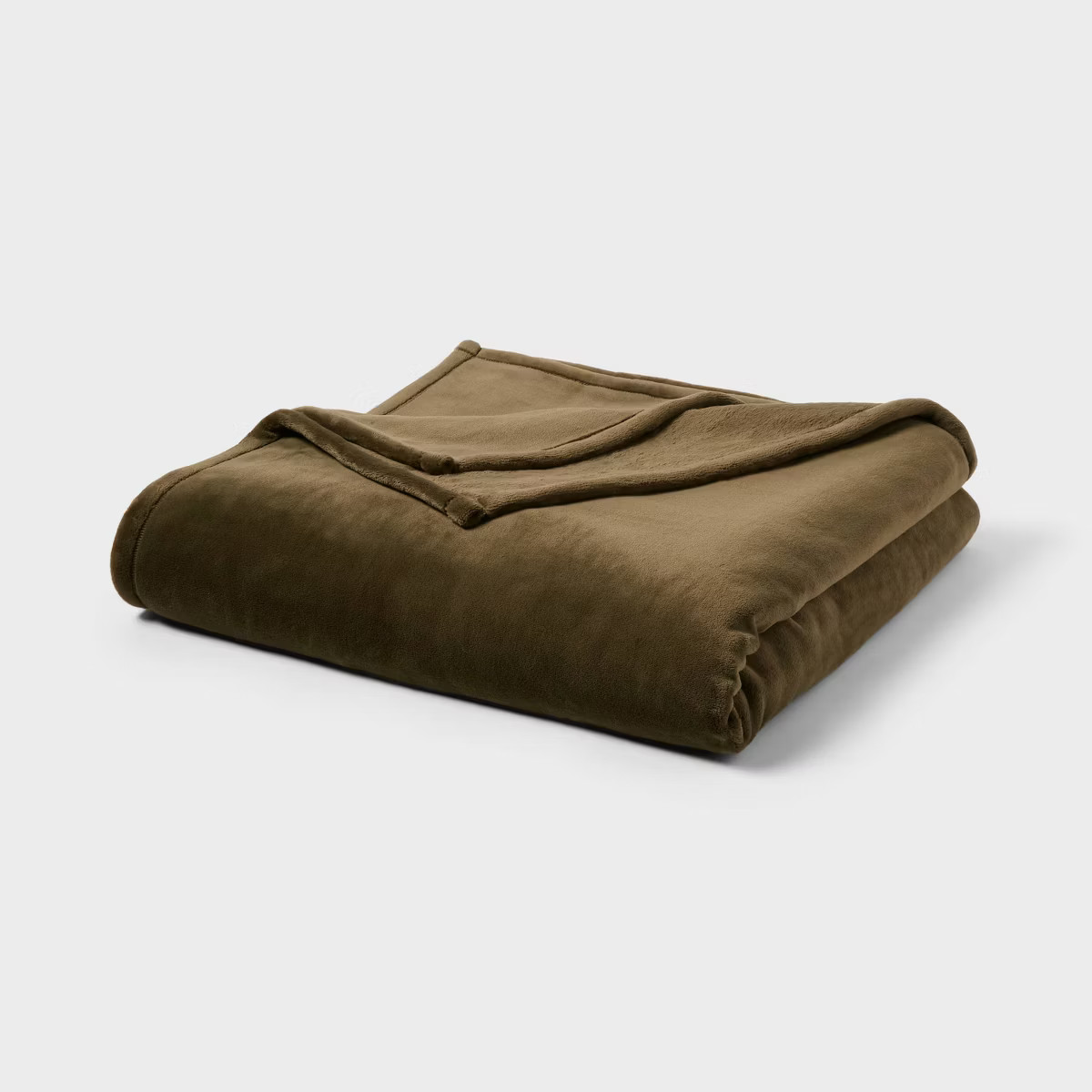 Full/Queen Ultra Plush Blanket Green - Threshold™ | Target